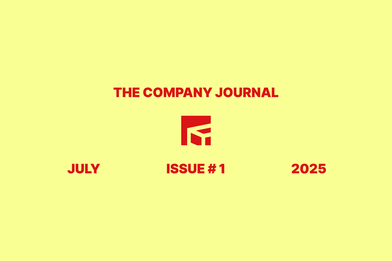 Brickspace Lab Company Journal #1