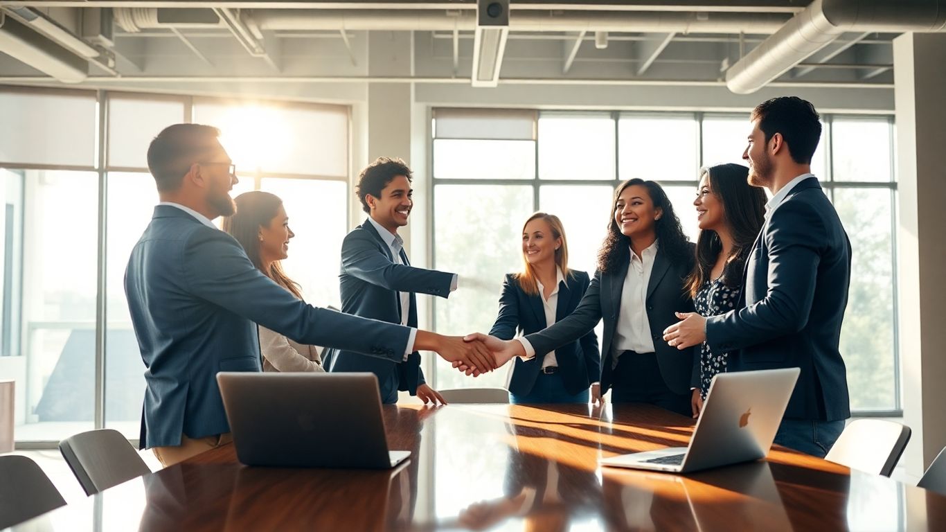 Third and Grove acquires Elva, business teams celebrate.