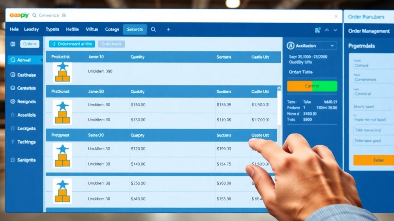 Shopify Plus B2B order management interface