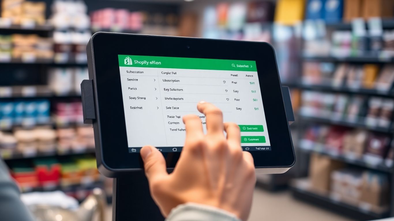 Shopify POS in-store subscription feature