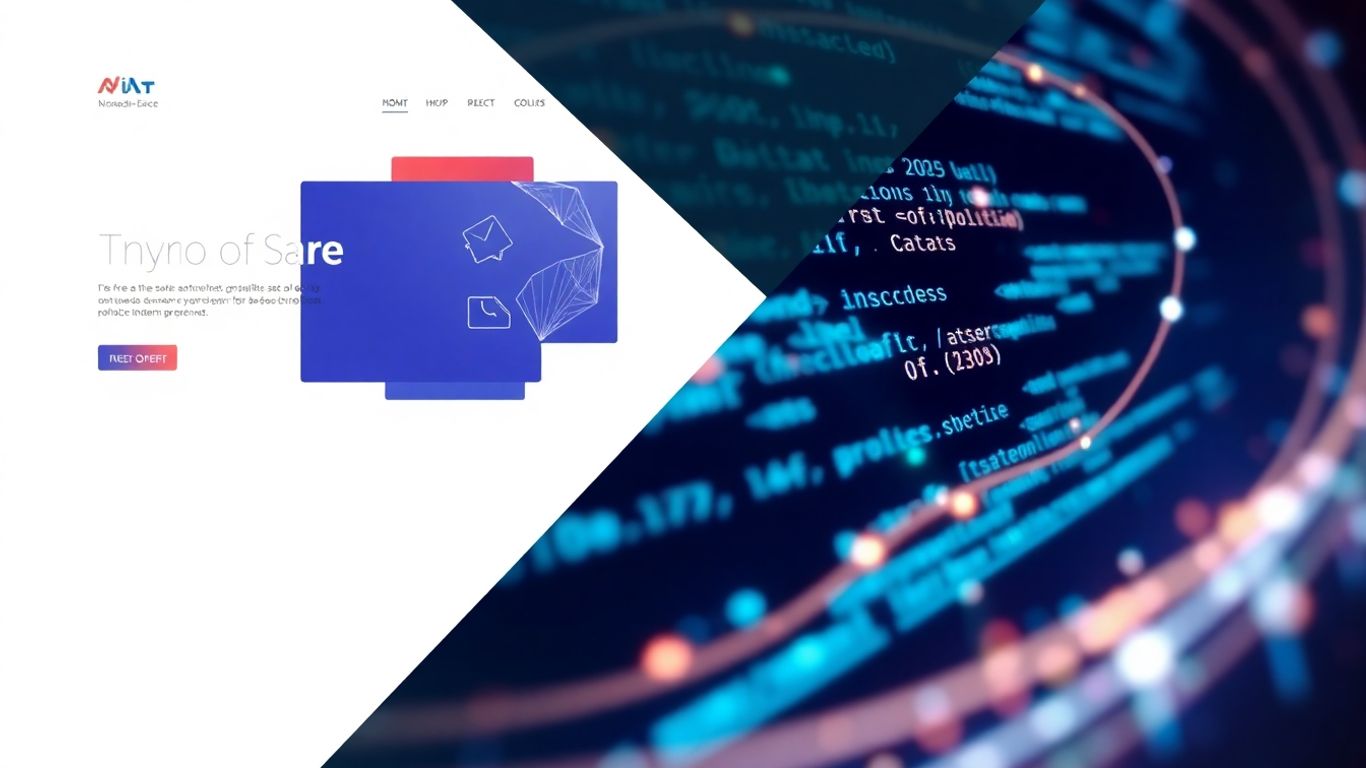 Shopify website template and AI code concept.